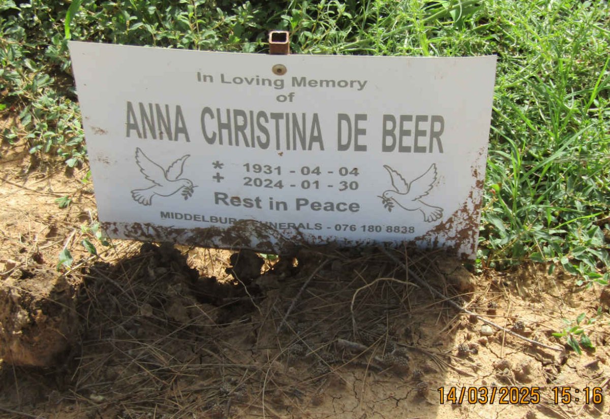 BEER Anna Christina, de 1931-2024