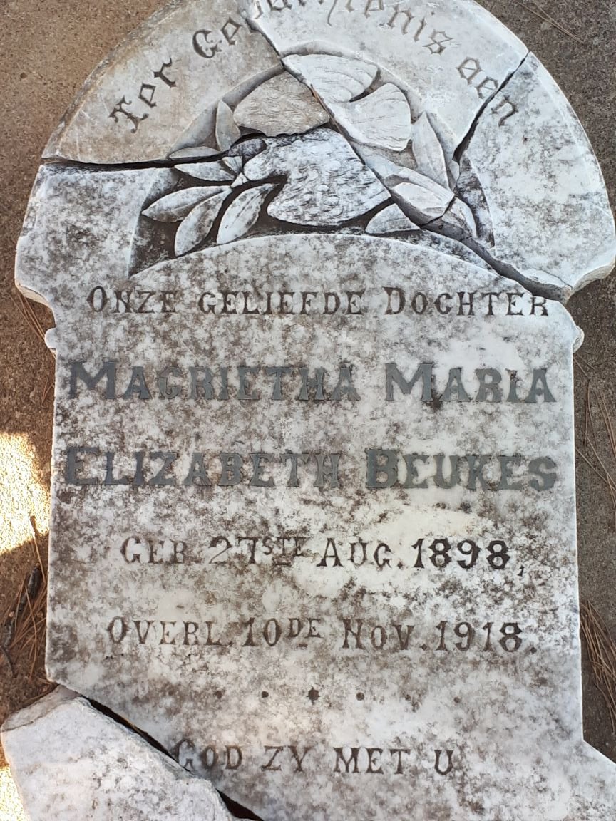 BEUKES Magrietha Maria Elizabeth 1898-1918