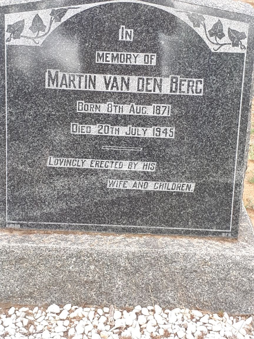BERG Martin, van den 1871-1945