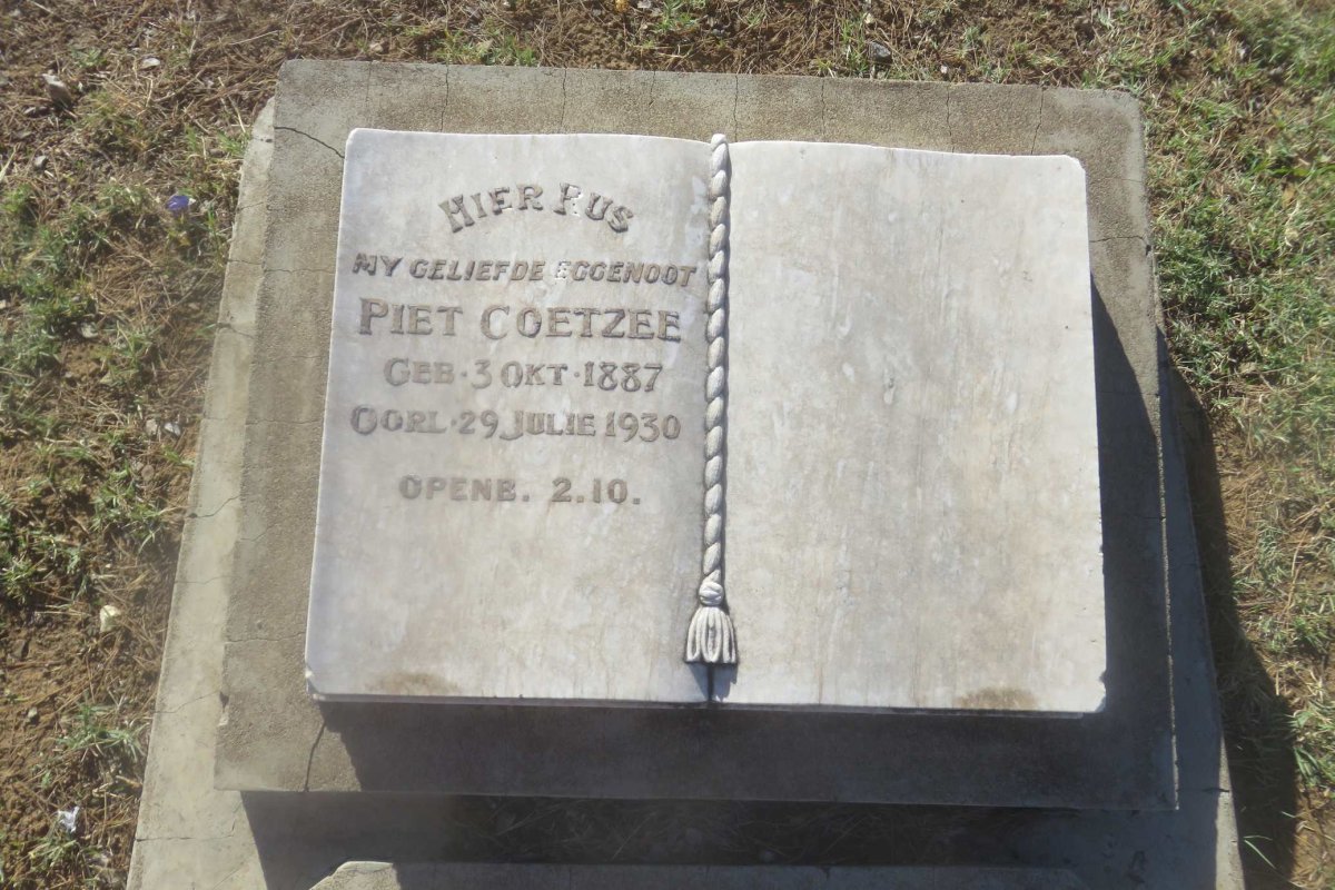 COETZEE Piet 1887-1930