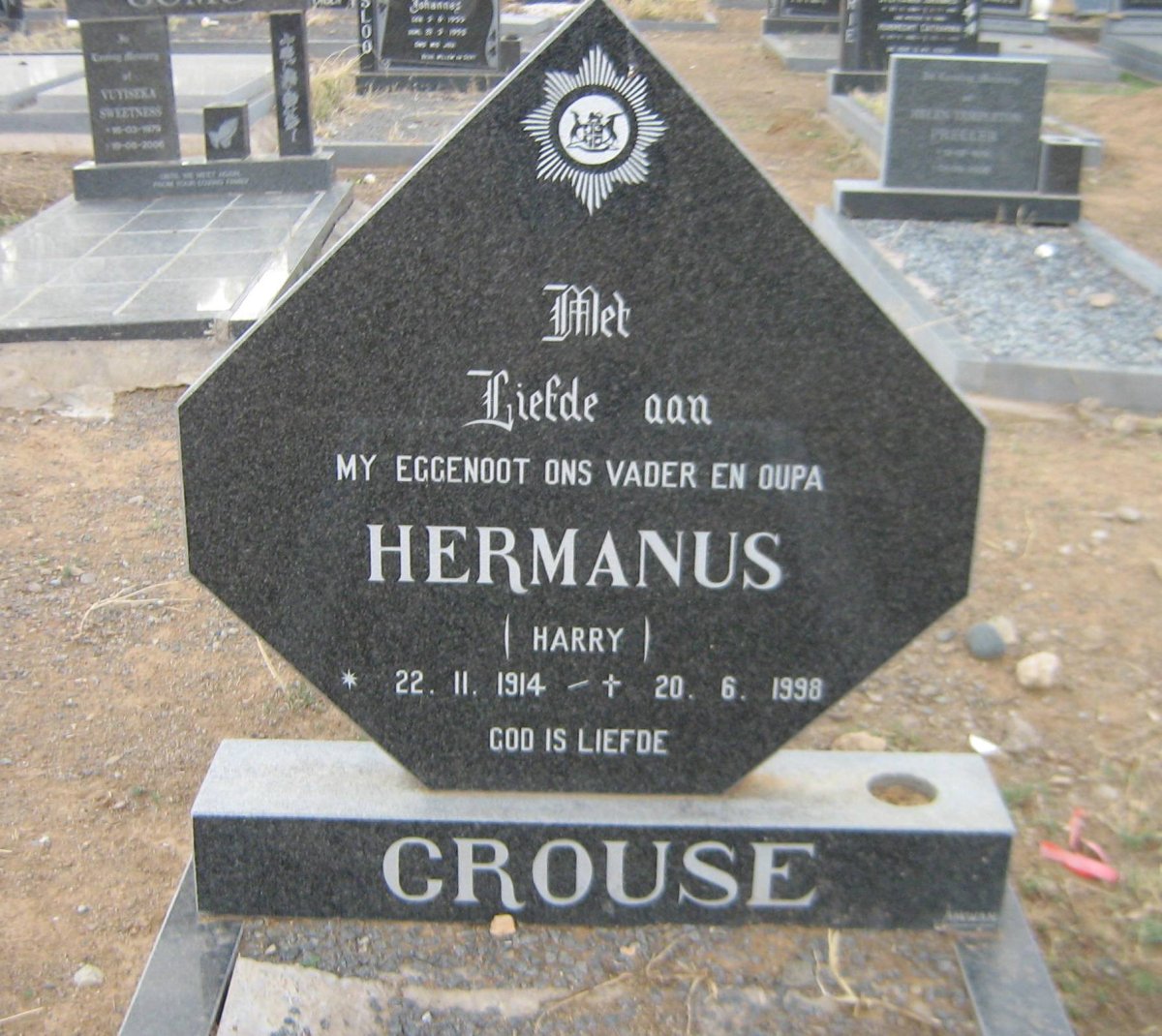 CROUSE Hermanus 1914-1998