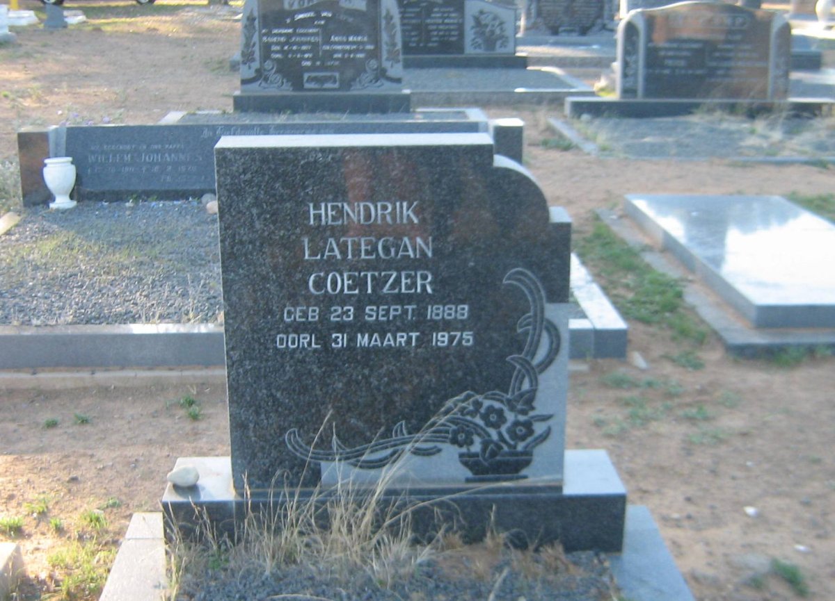 COETZER Hendrik Lategan 1888-1975