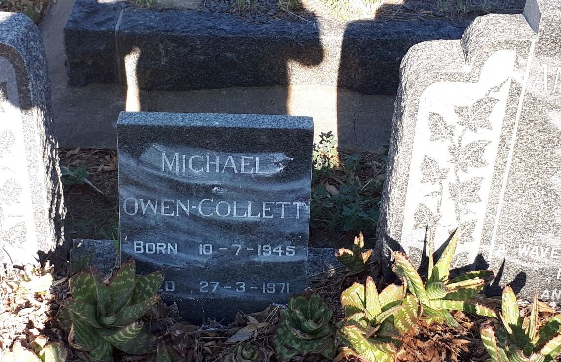 COLLETT Leslie, OWEN 1898-1953 &amp; Anna Catherine LATEGAN 1900-1966 :: OWEN-COLLETT Michael 1945-1971
