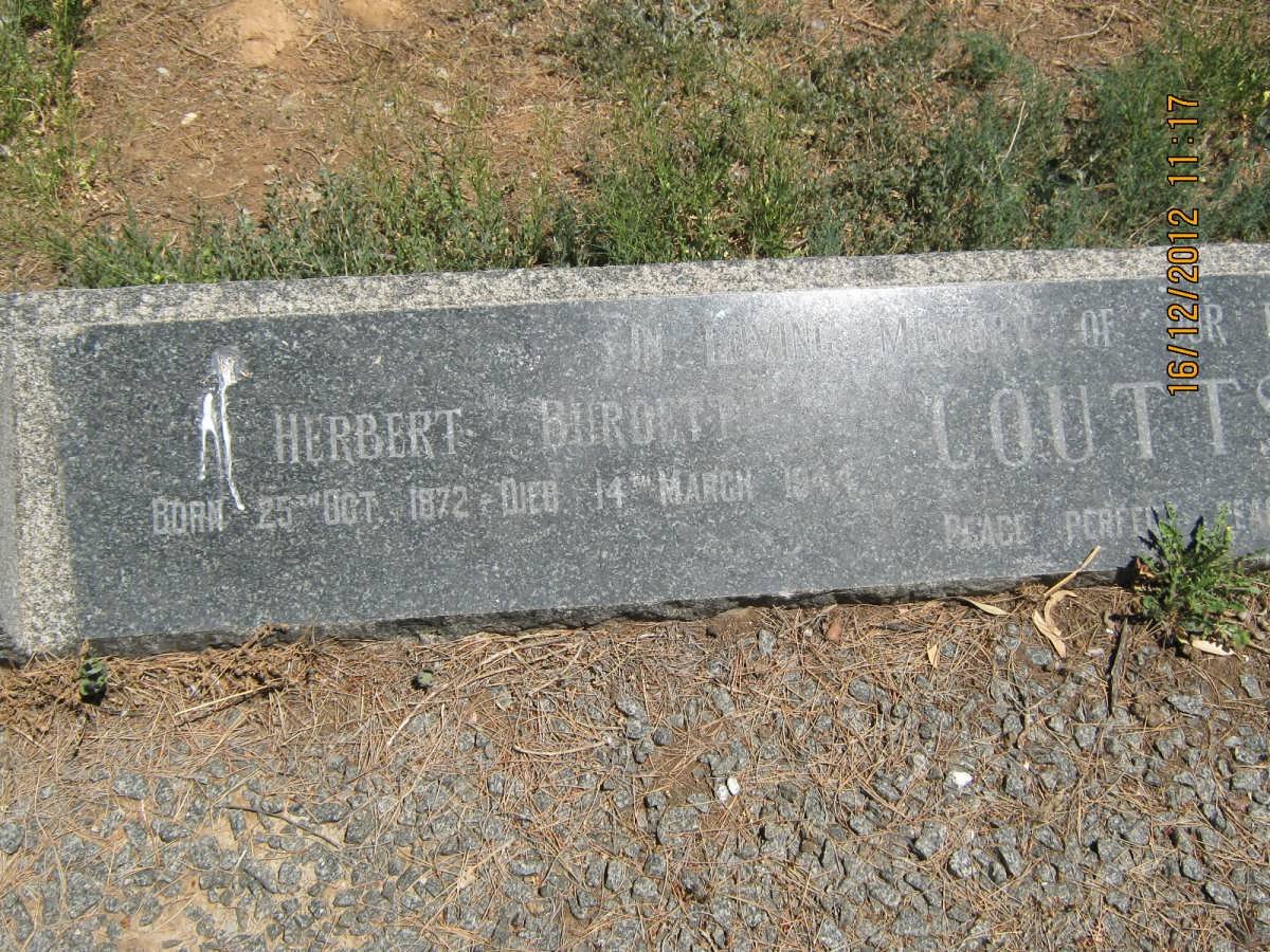 COUTTS Herbert Burdett 1872-1944