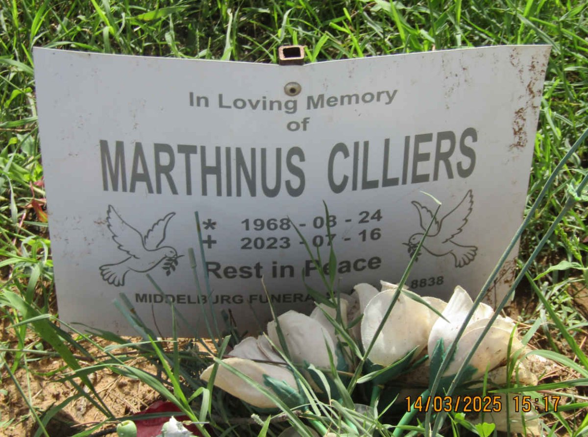 CILLIERS Marthinus 1968-2023