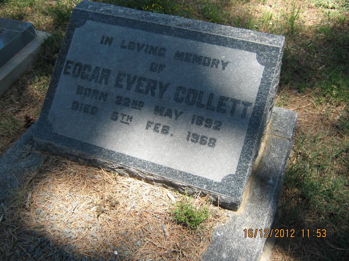 COLLETT Edgar Every 1892-1968