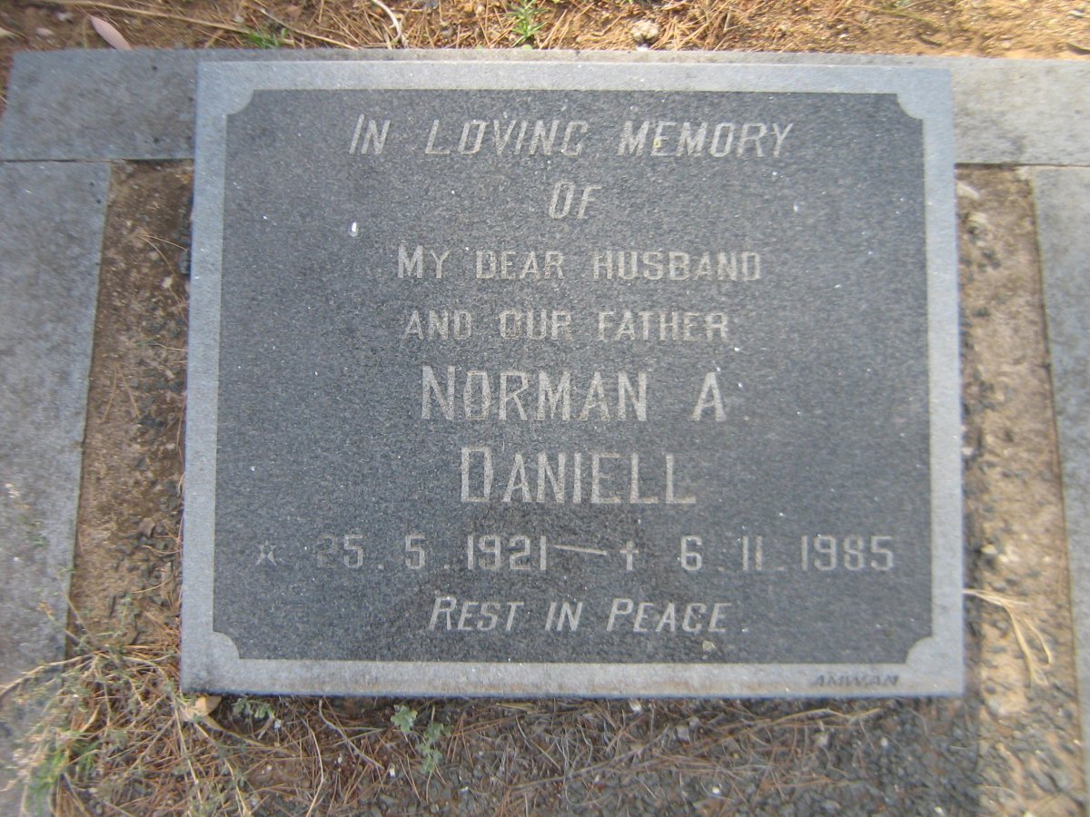 DANIELL Norman A. 1921-1985