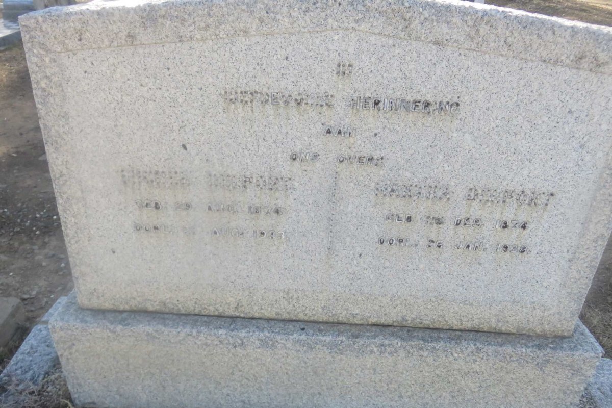 DELPORT Michel Daniel 1874-1933 &amp; Martha 1874-1938