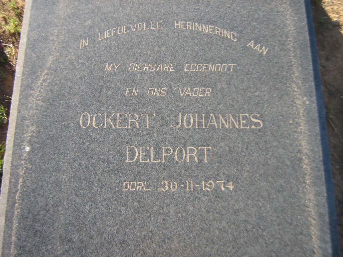 DELPORT Ockert Johannes -1974