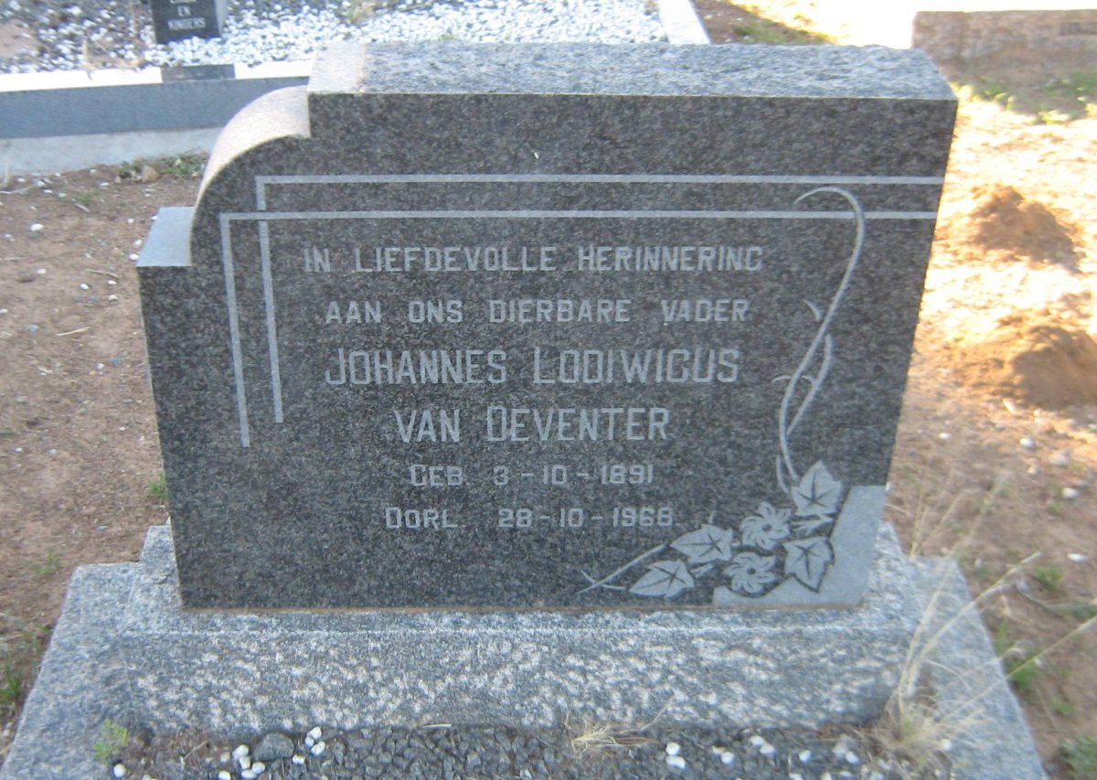 DEVENTER Johannes Lodiwicus, van 1891-1968