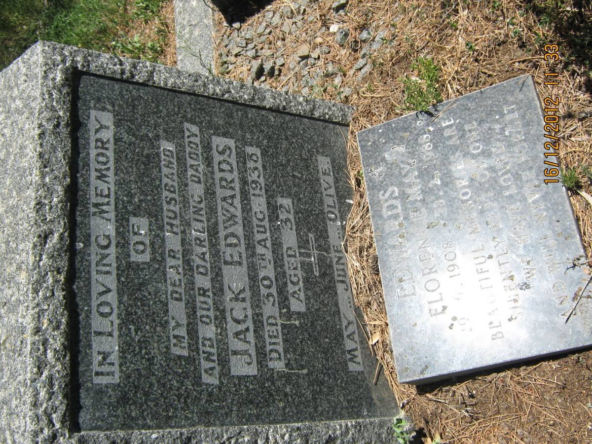 EDWARDS Jack -1938 &amp; Florence May -1988