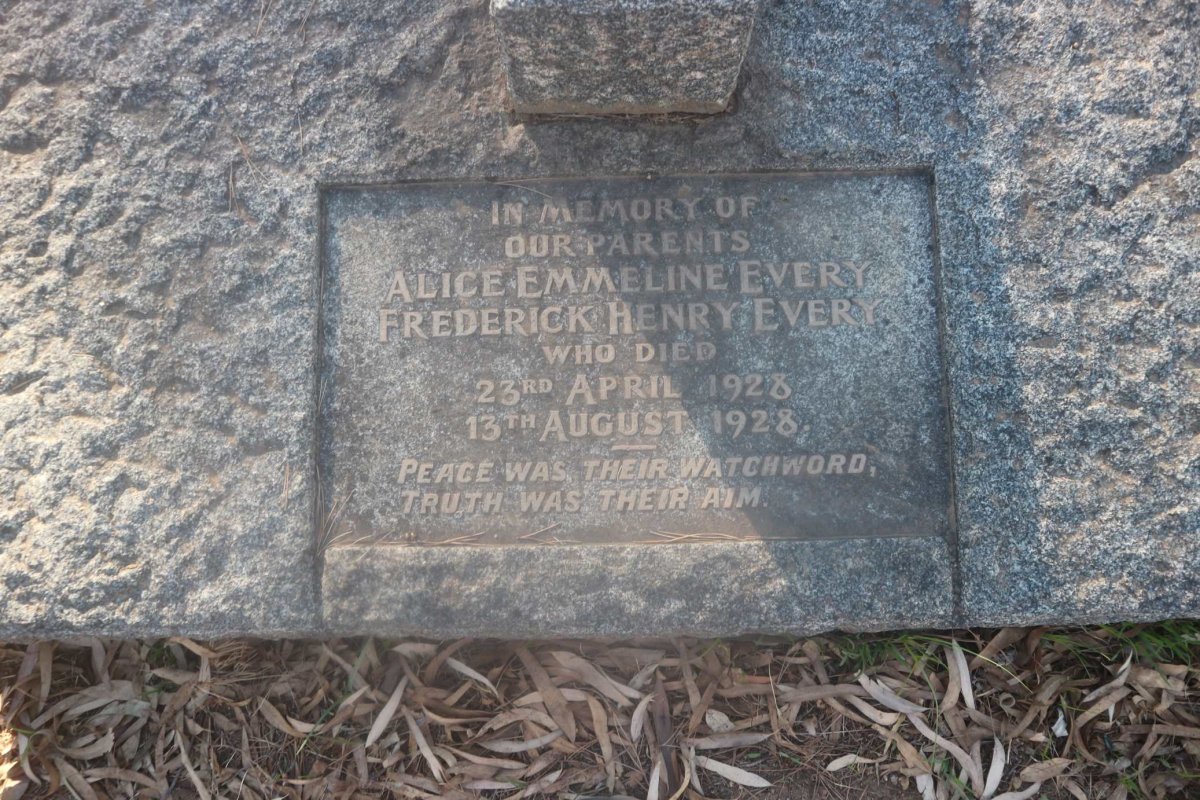EVERY Frederick Henry -1928 &amp; Alice Emmeline -1928