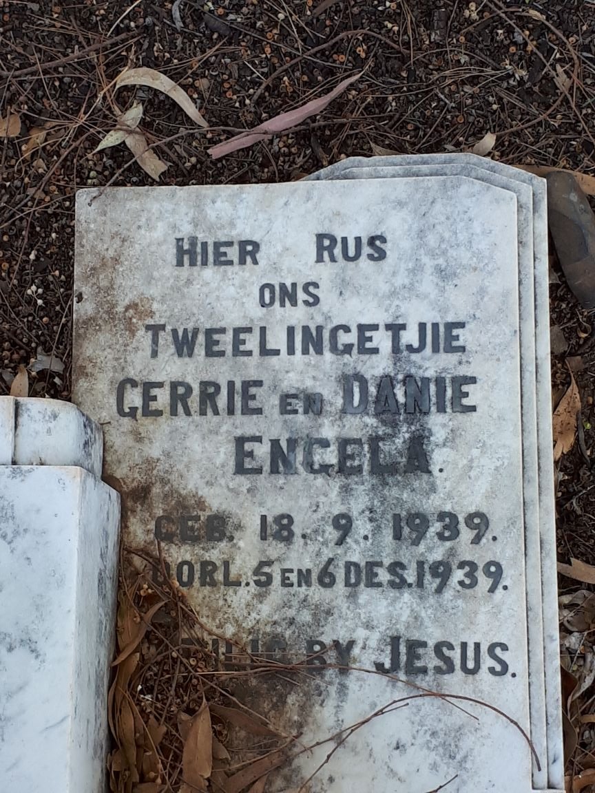 ENGELA Gerrie 1939-1939 :: ENGELA Danie 1939-1939