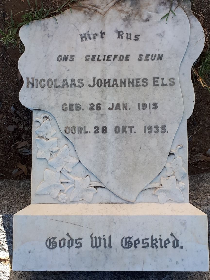 ELS Nicolaas Johannes 1915-1935