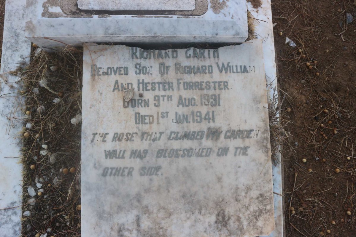 FORRESTER Richard Garth 1931-1941