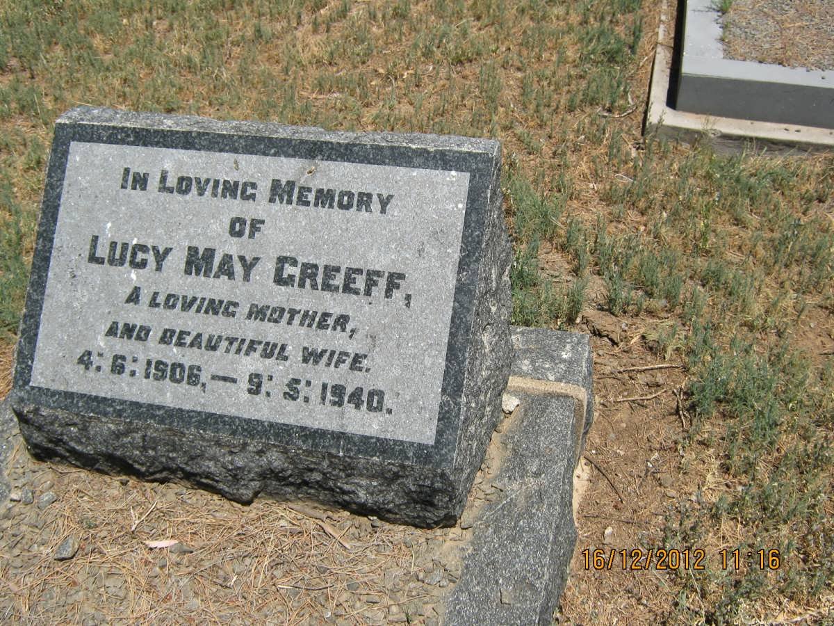 GREEFF Lucy May 1906-1940