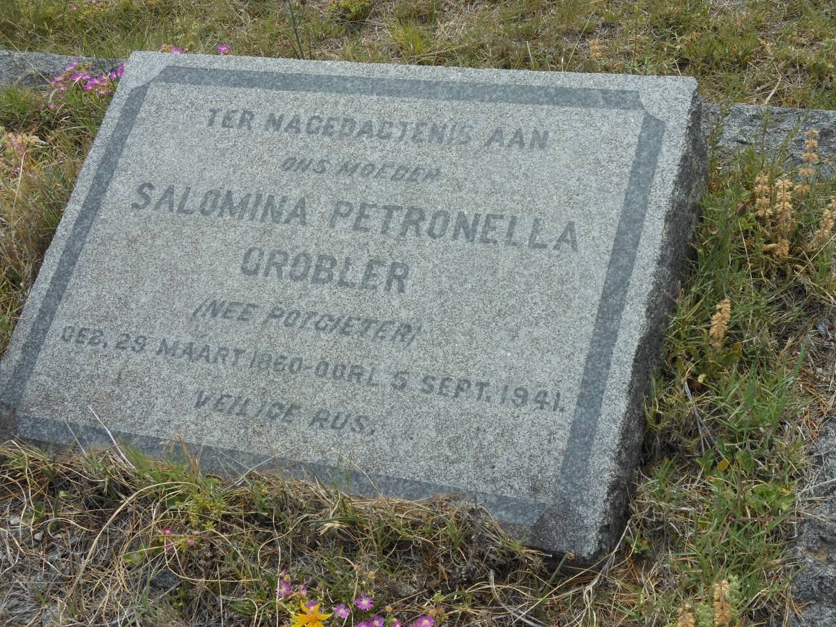 GROBLER Salomina Petronella nee POTGIETER 1860-1941