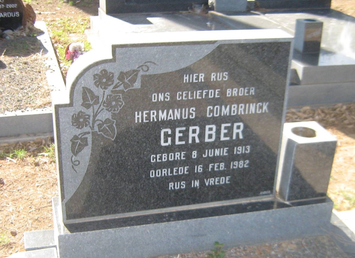 GERBER Hermanus Combrinck 1913-1982