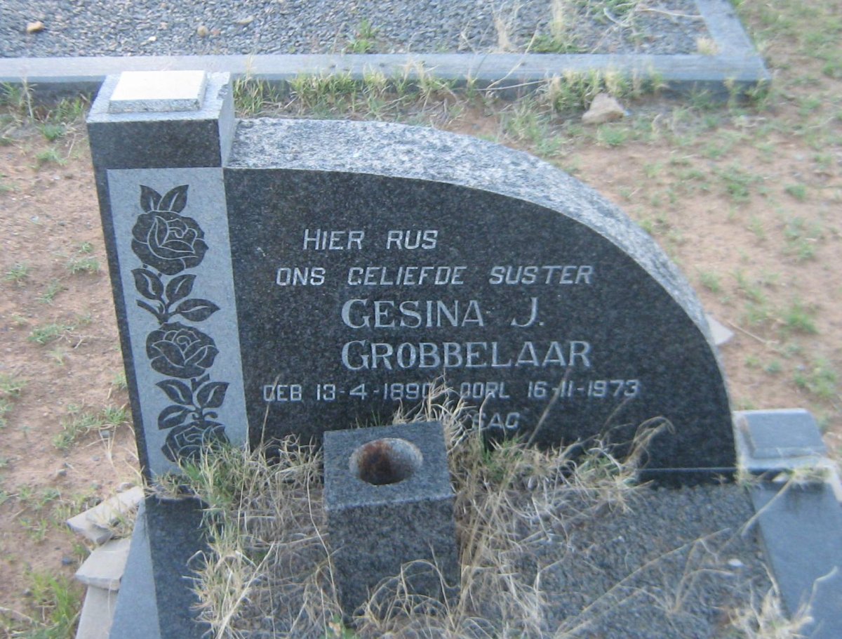 GROBBELAAR Gesina J. 1890-1973