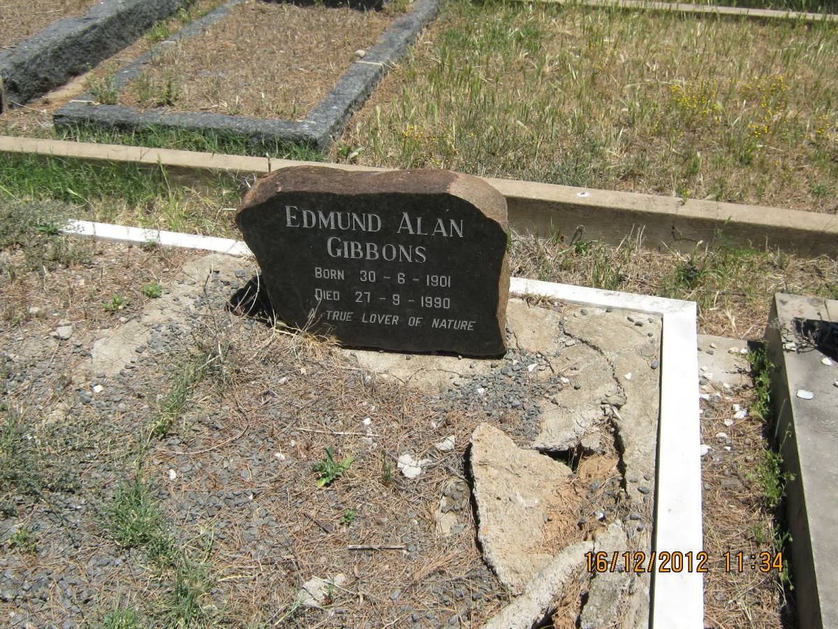 GIBBONS Edmund Alan 1901-1990