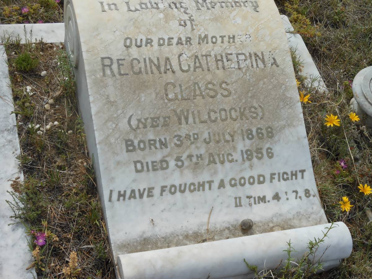 GLASS Regina Catherina nee WILCOCKS 1868-1956
