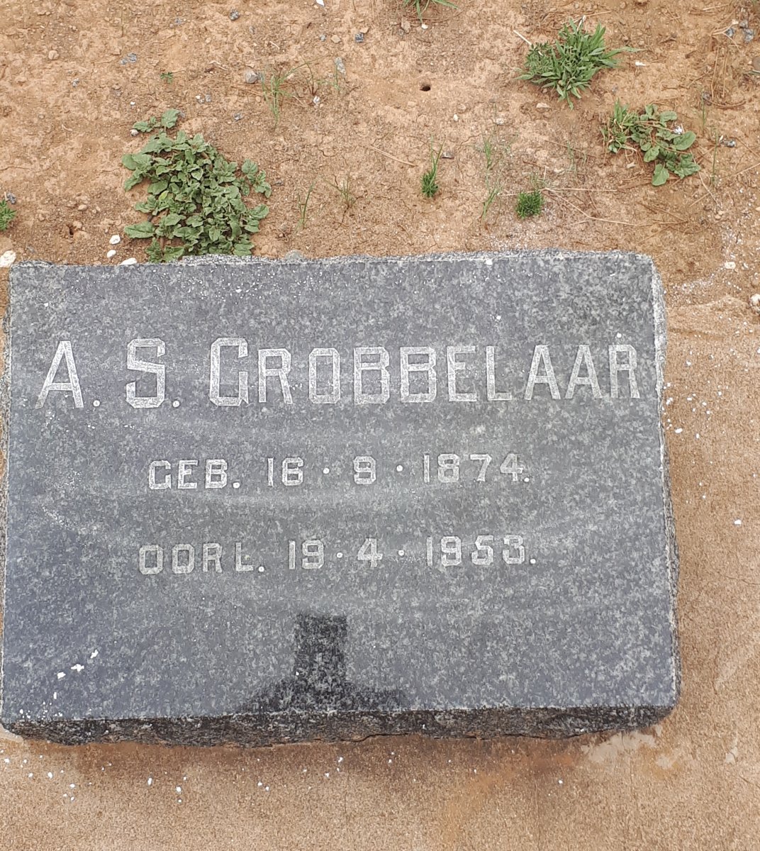 GROBBELAAR A.S. 1874-1953