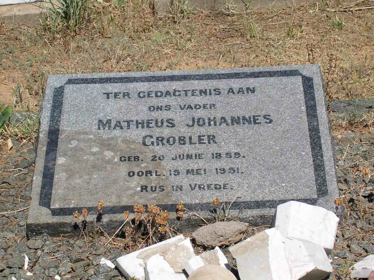 GROBLER Matheus Johannes 1859-1951