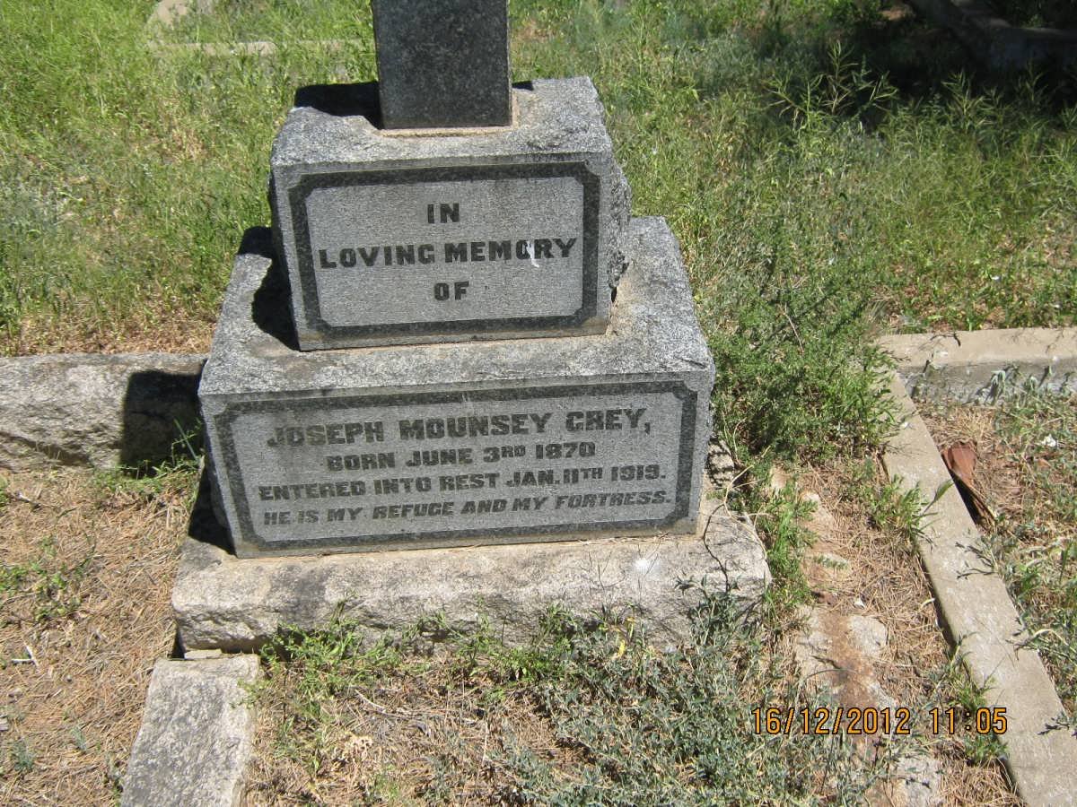 GREY Joseph Mounsey 1870-1915