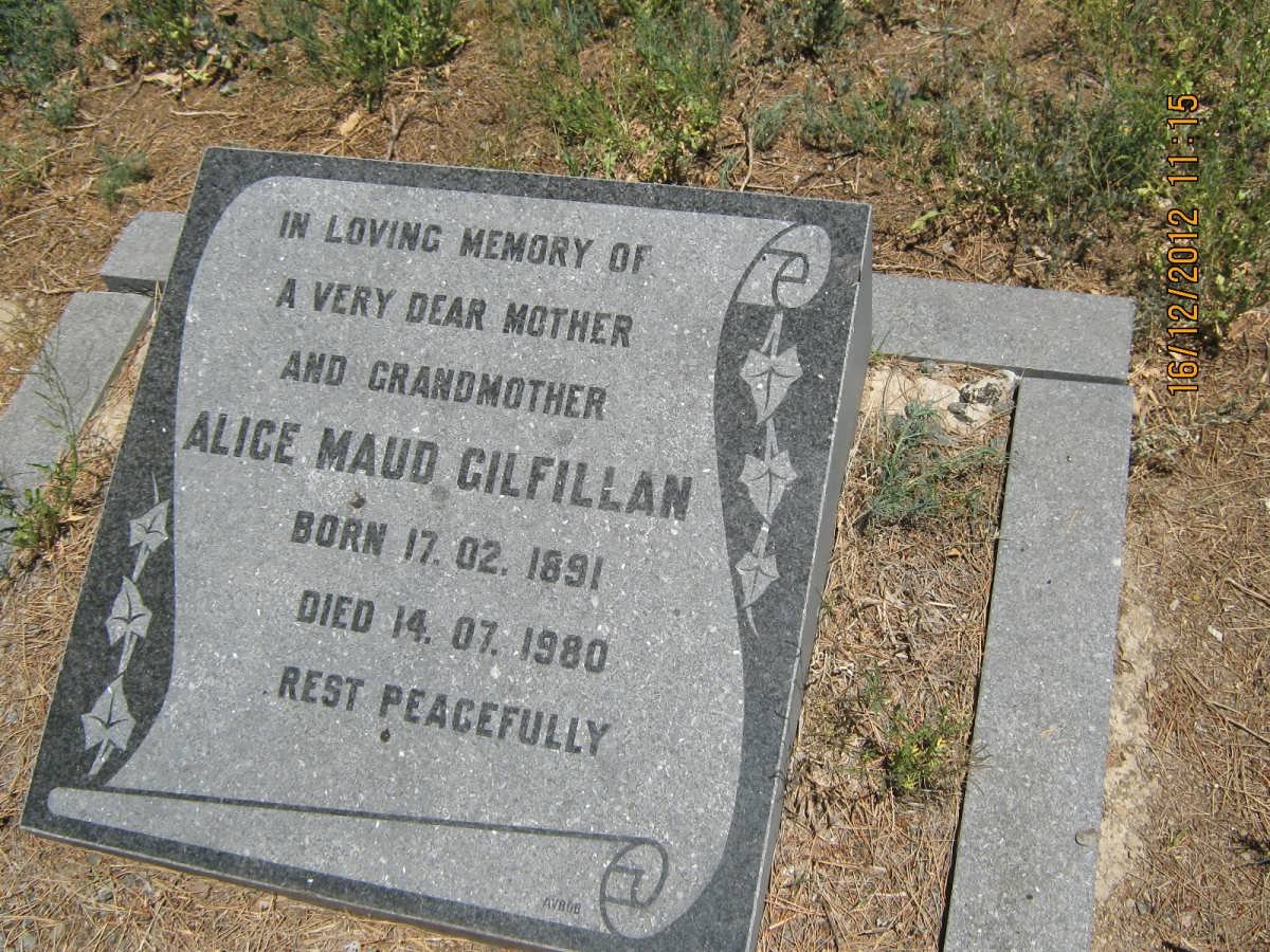 GILFILLAN Alice Maud 1891-1980