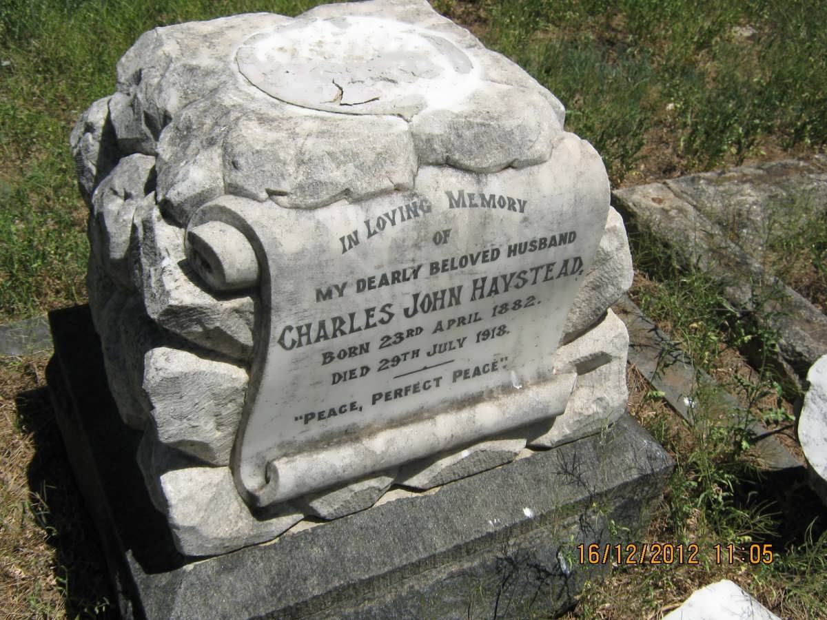 HAYSTEAD Charles John 1882-1918