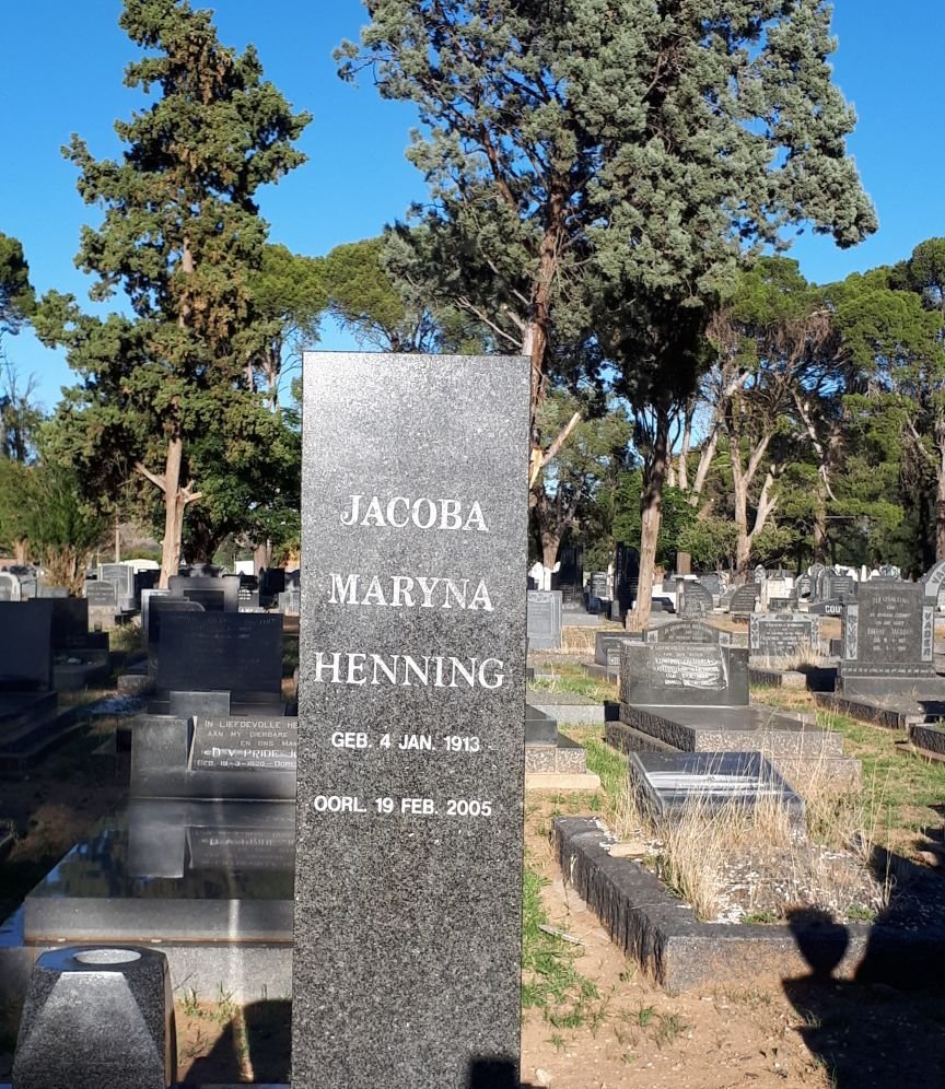 HENNING Jacoba Maryna 1913-2005