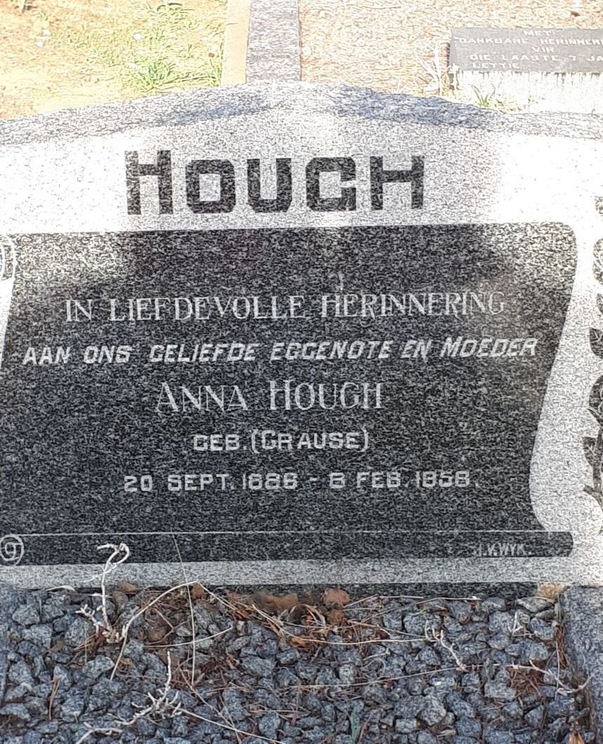 HOUGH Anna nee CRAUSE 1886-1958