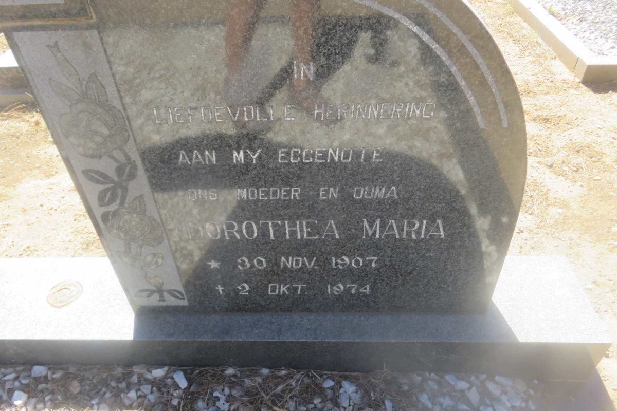 HANSEN Stephanus Solomon 1906-1975 &amp; Dorothea Maria 1907-1974
