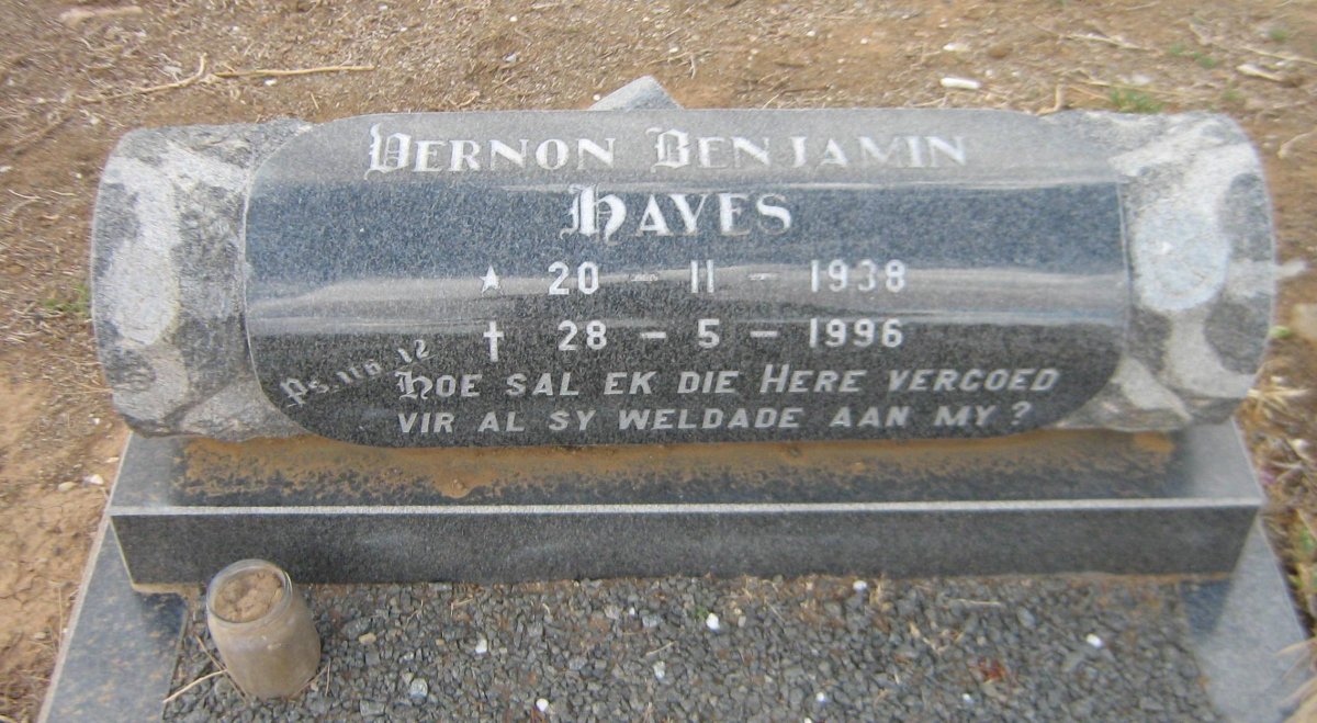 HAYES Vernon Benjamin 1938-1996