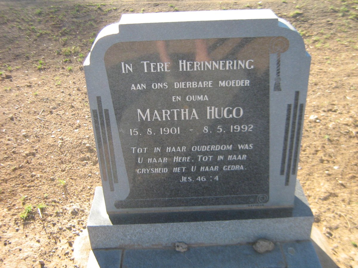 HUGO Martha 1901-1992