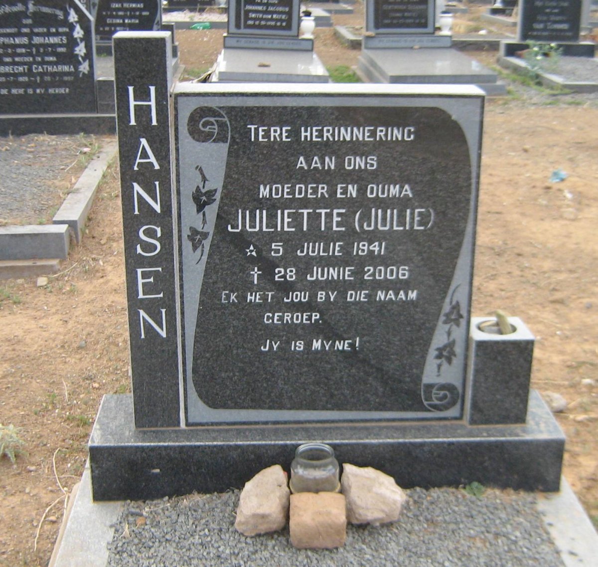 HANSEN Juliette 1941-2006
