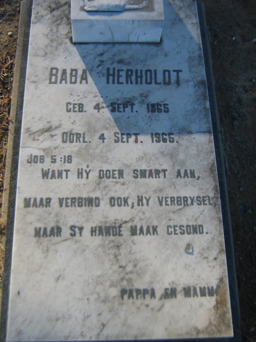 HERHOLDT Baba 1965-1965