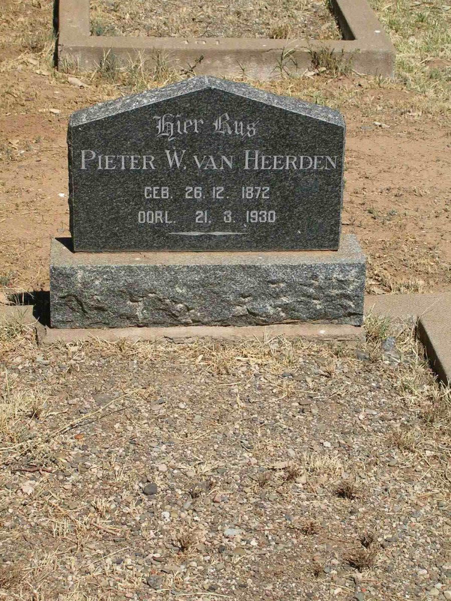 HEERDEN Pieter W., van 1872-1930