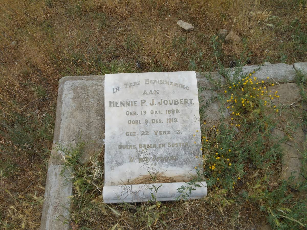 JOUBERT Hennie P.J. 1899-1919
