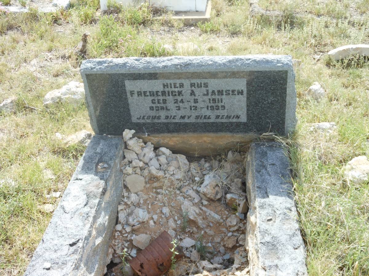 JANSEN Frederick A. 1911-1939