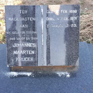 KRÜGER Johannes Maarten 1898-1971