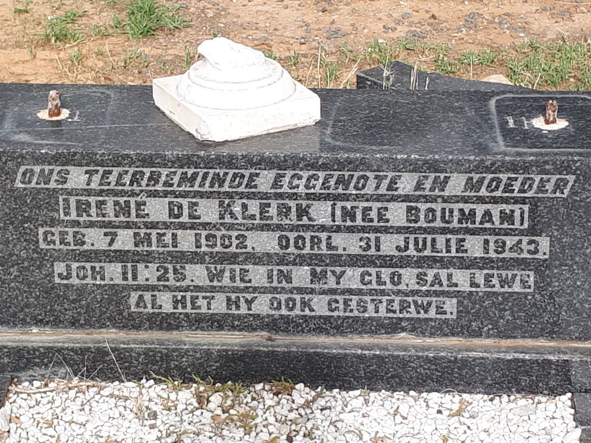 KLERK Irene, de nee BOUMAN 1902-1943