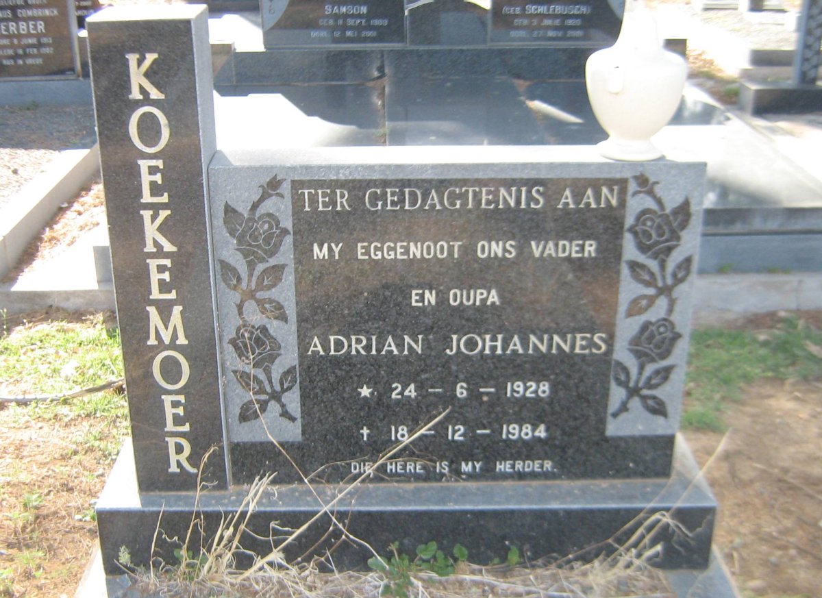 KOEKEMOER Adrian Johannes 1928-1984