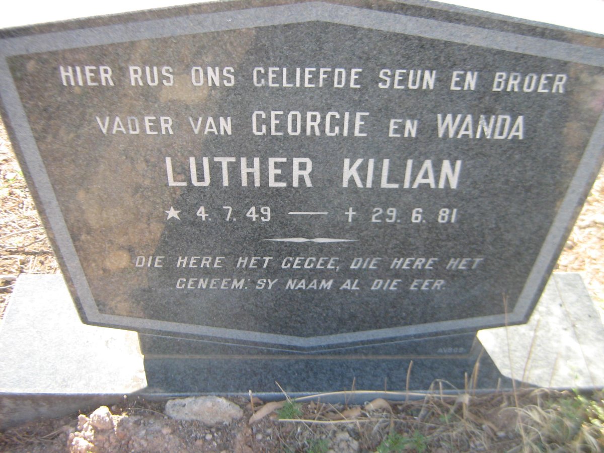 KILIAN Luther 1949-1981