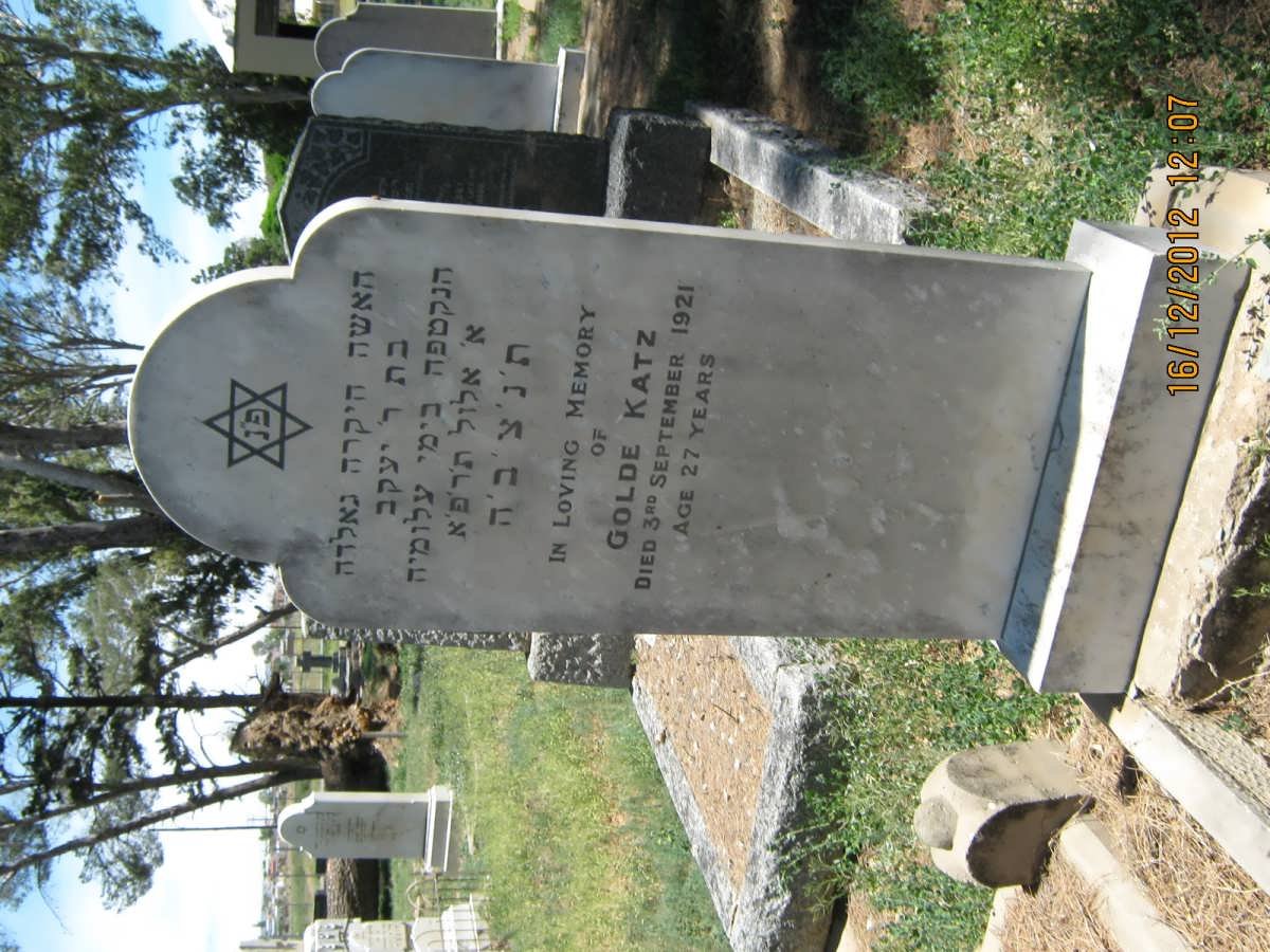 KATZ Golde -1921