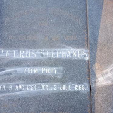 KRUGER Petrus Stephanus 1884-1965 &amp; Johanna Alida V.D. WALT 1900-1995