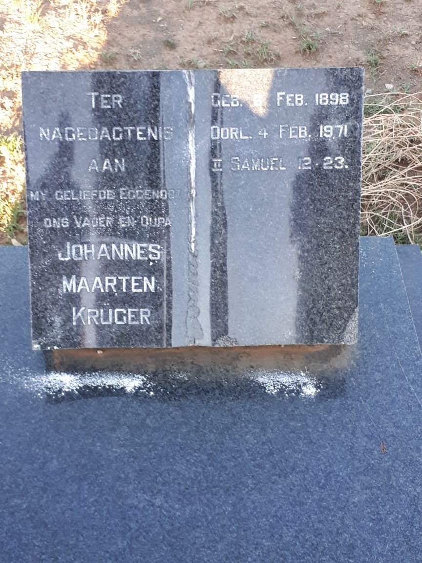 KRÜGER Johannes Maarten 1898-1971