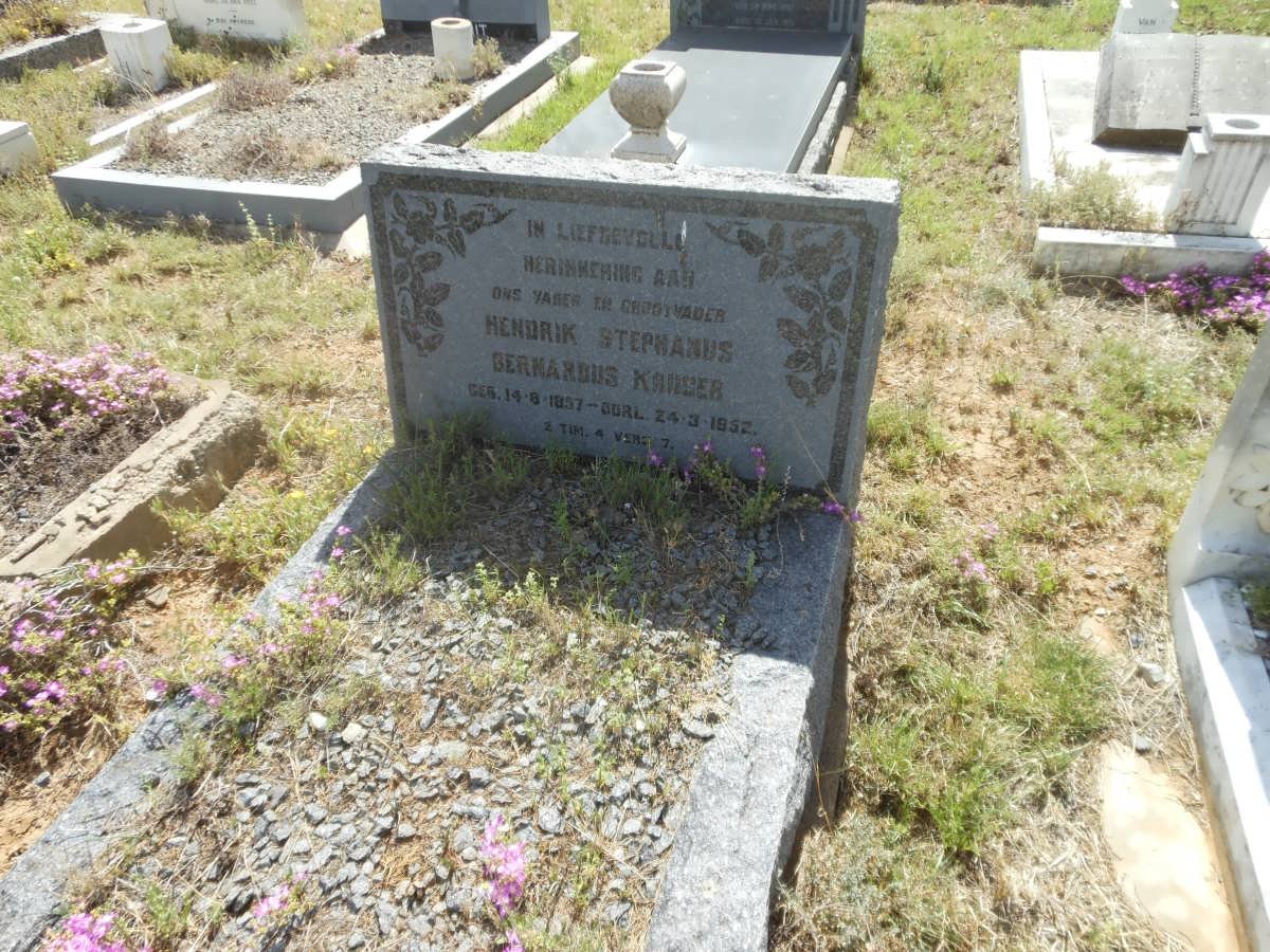 KRUGER Hendrik Stephanus Gerhardus 1857-1952