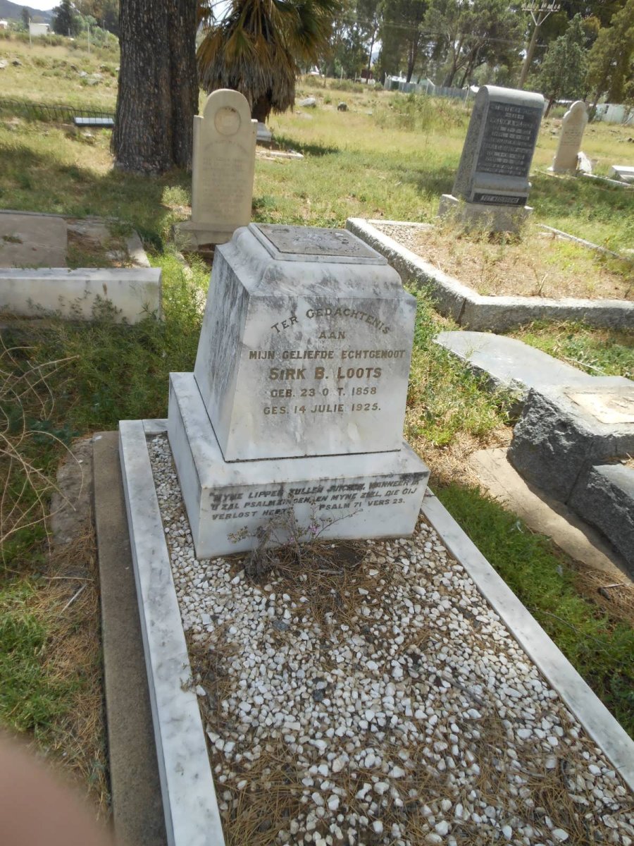 LOOTS Sirk B. 1858-1925