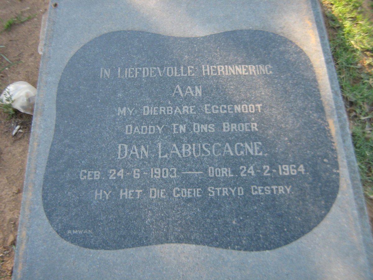 LABUSCAGNE Dan 1903-1964